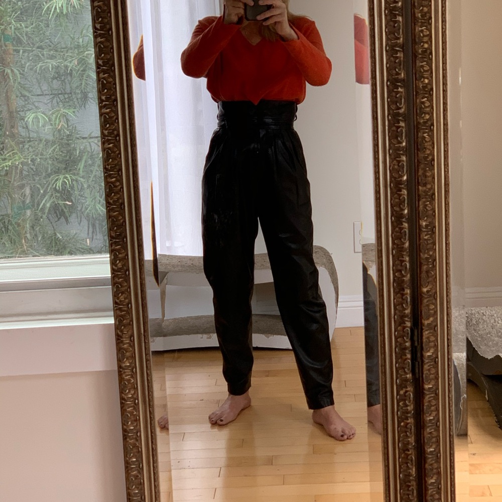 Leather IRO pants black